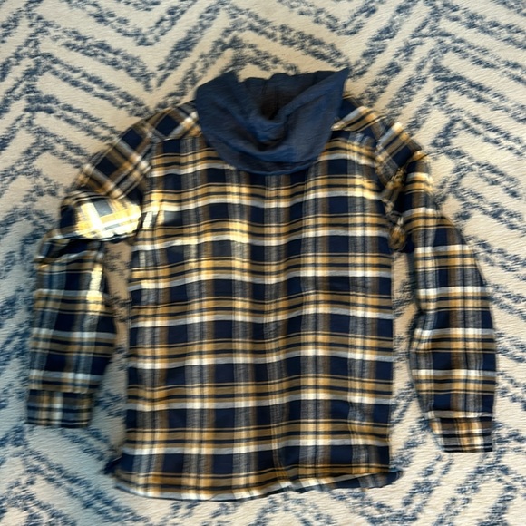 Mens, CloudVeil, Size Medium, hooded, insulated, lined, plaid shacket - Picture 6 of 6